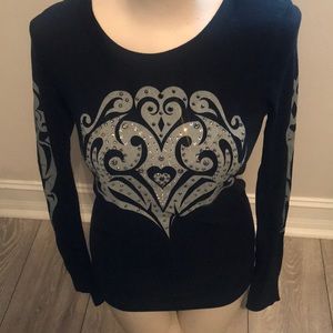 Bejeweled Ladies Top Size S